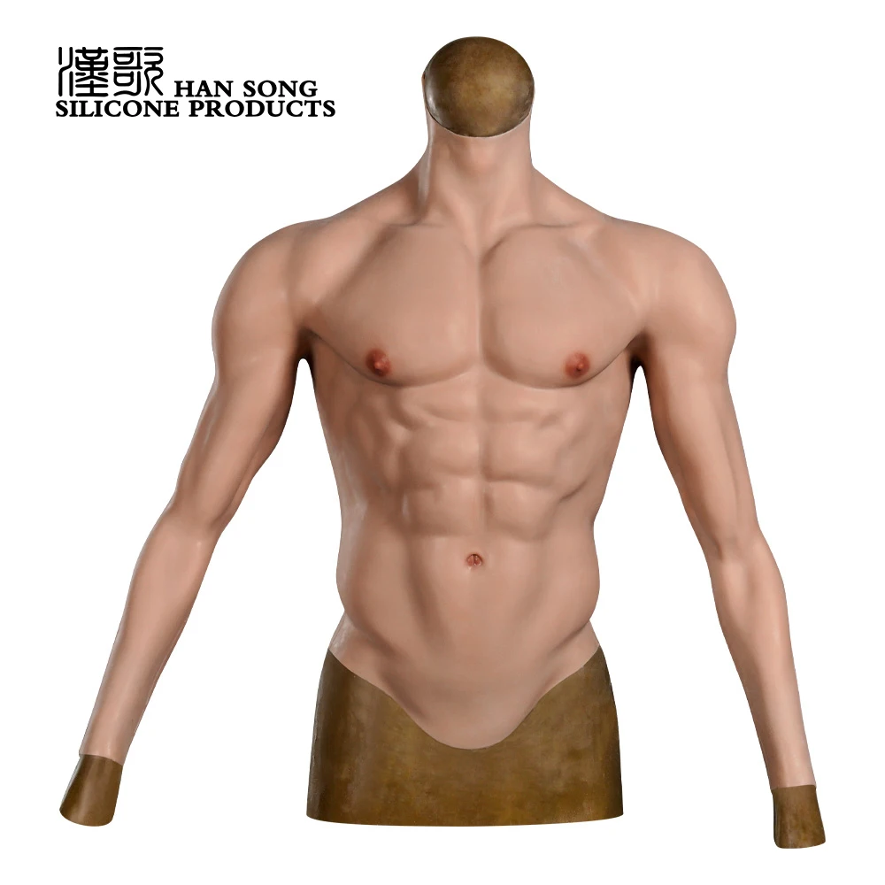 8th Generation Realistic Abdominal Muscle Suit For Men Fake Chest Muscle Silicone Muscle Suit Cosplay