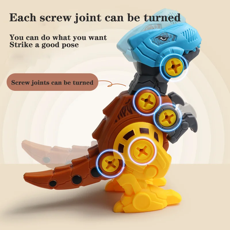 Disassembly Dinosaur Egg Tyrannosaurus Rex Building Blocks for Kids Toy Child Puzzle DIY Assembly Toddler Boys Toys Educational