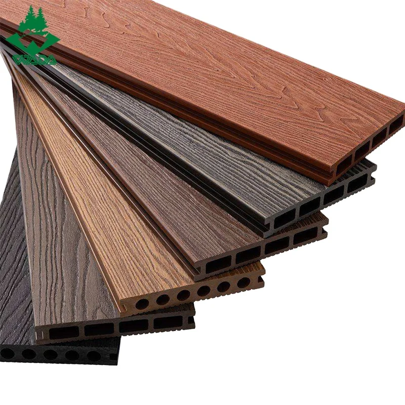 Outdoor Wooden Composite Fence Panel Modern WPC Fencing Board Garden