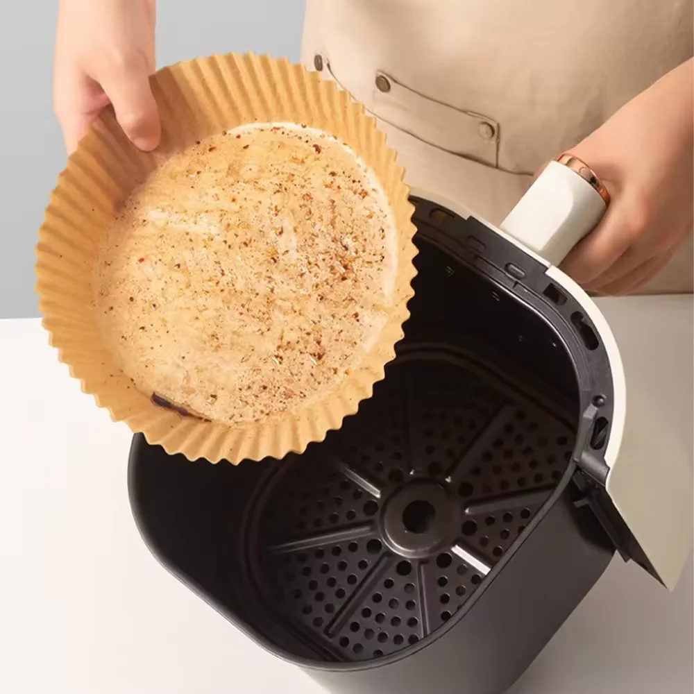Household Disposable  Fryer Liner Paper Waterproof Oil Absorption Non-stick Baking Air Fryer Paper