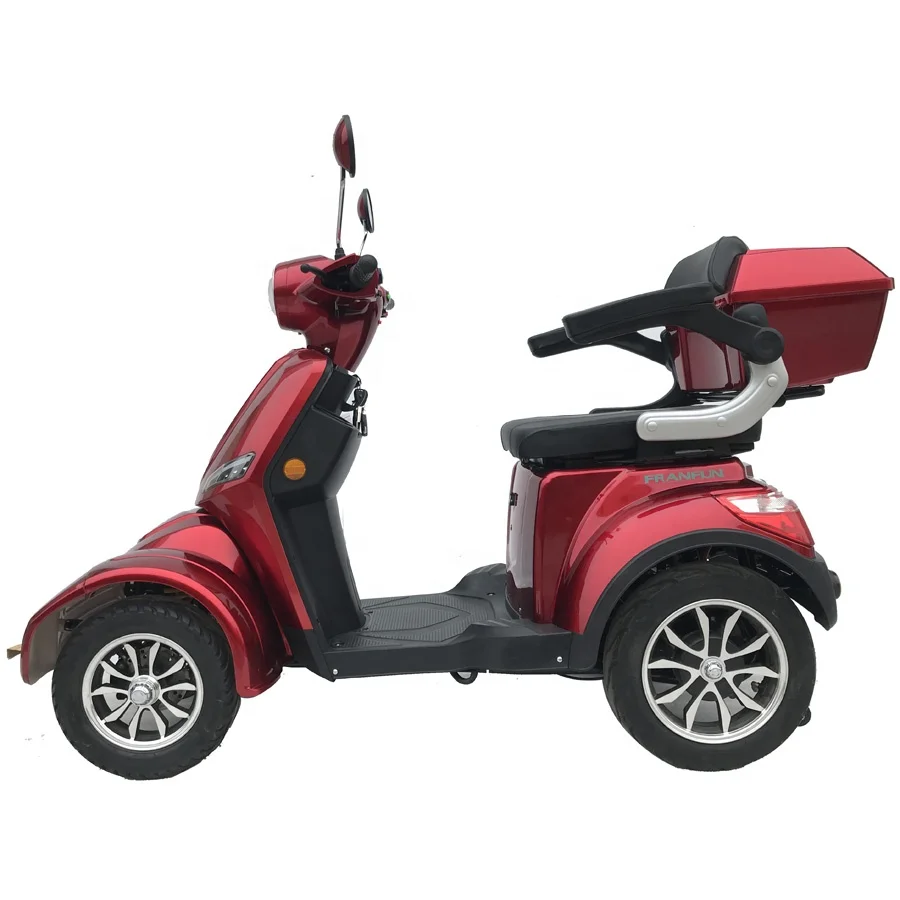 Easy handling 60V battery power senior citizens 4 wheel electric scooter motor mobility