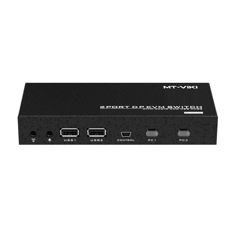 MT-ViKI MT-PK2014K 60Hz 2 port 2 in 1 out  DP kvm switch  auto USB KVM switch