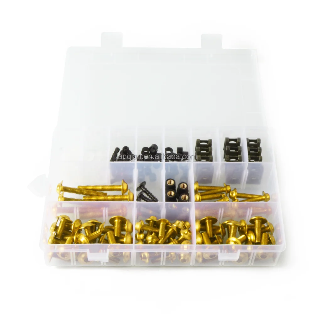 Motorcycle Accessories For Kawasaki KX 500 1997-2003 2002 2001 2000 KX500 Bodywork Fasteners Bolts Nuts Body Fairing Screws