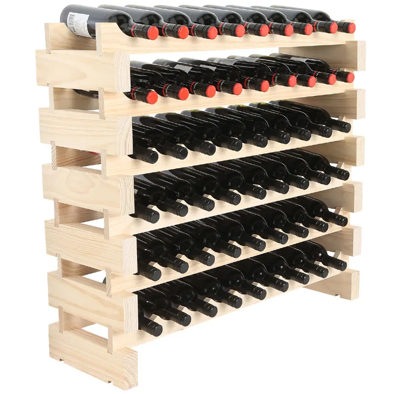  High Selling Luxury Barrel Wine Rack For Supermaket With Light Holer