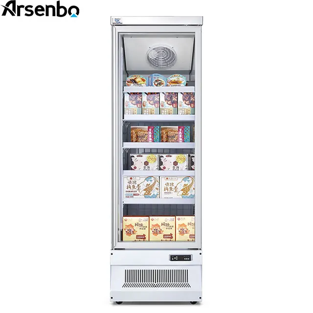 Arsenbo замороженных продуктов холодильник 2 двери витрина для мороженого 3-дверный черно-белые вертикальный демонстрационный морозильник