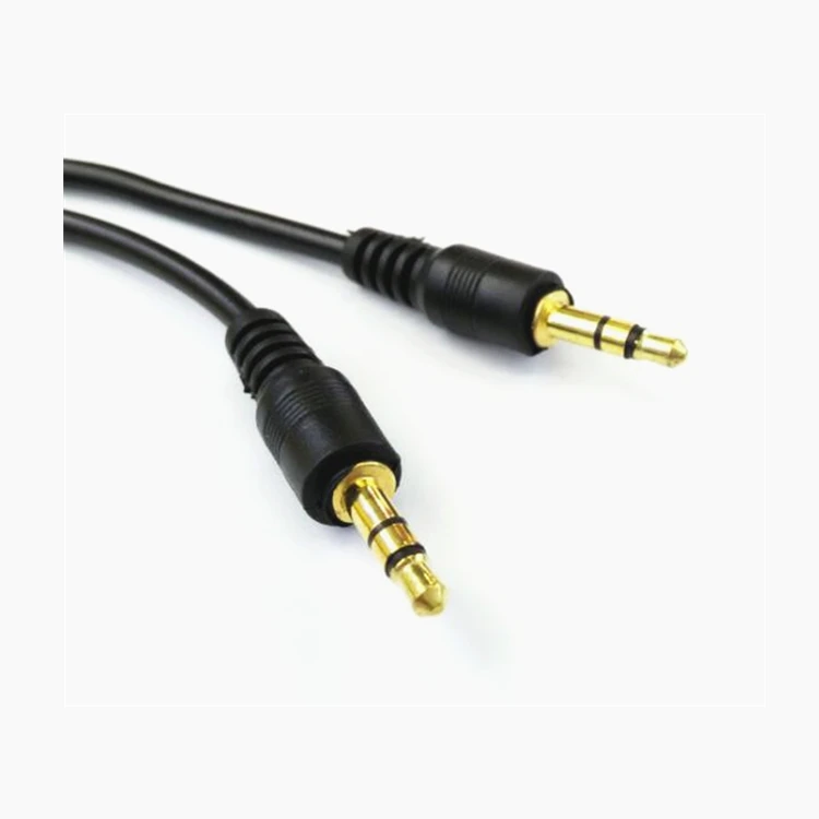 metal plug 3.5mm to 3.5mm Cable male to male
