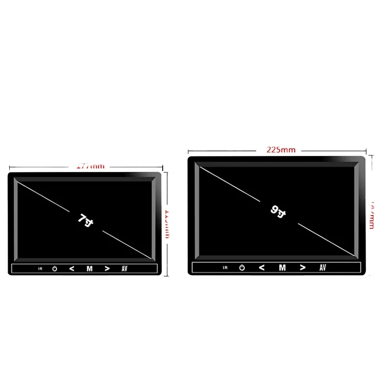 7inch 9 Inch MP5  touch screen display car lcd monitor bus rearview mirror desktop display