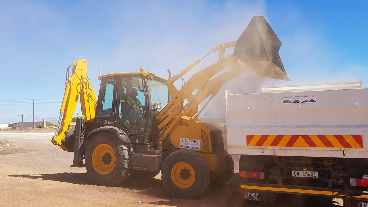 1CBM Bucket Backhoe Loader CLG777A with Top Tyres and Top Engine