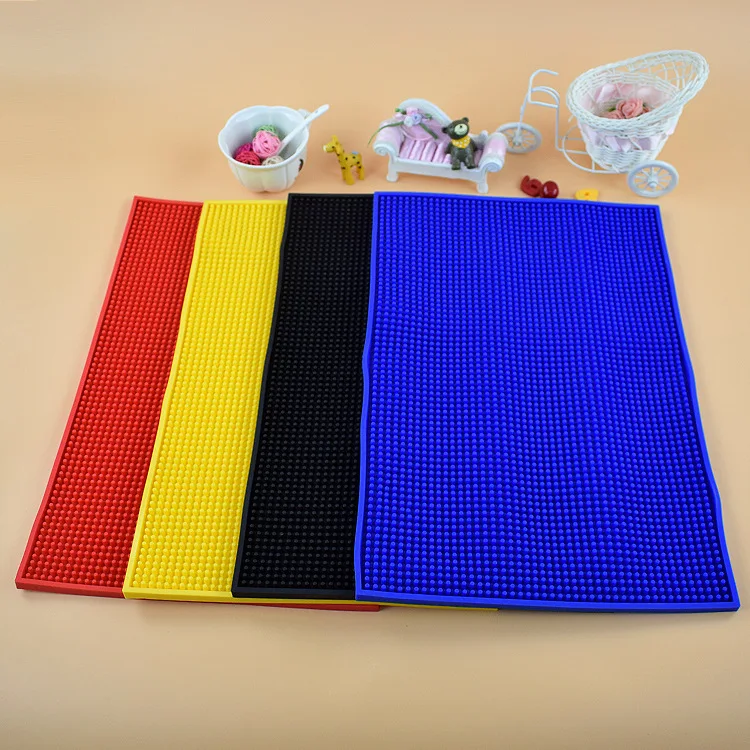 Customized PVC soft rubber bar mat rectangular thickened bar mat non-slip, wear-resistant, waterproof and drainable
