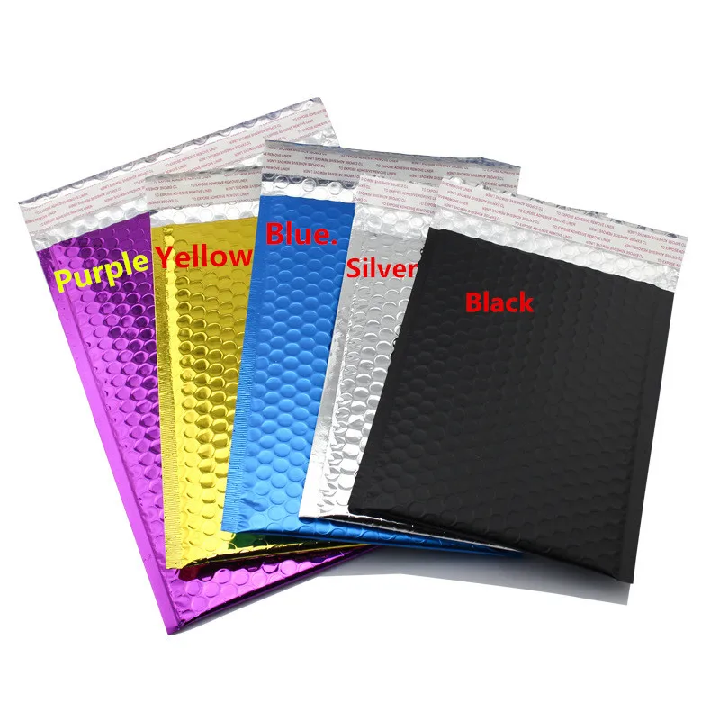 2023 Vase Shipping Poly Mailer Packaging Courier Plastic Push Pop Pink Zipper Biodegradable Poly Bubble Bag.