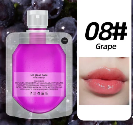 Free Sample Moisturizing Lip Balm Transparent Lip Oil Fruit Mirror Glass Lip Glaze Lipstick Set Wholesale