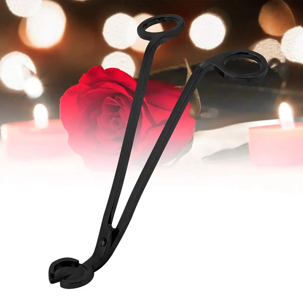 black decorative pattern stainless steel candle wick trimmer