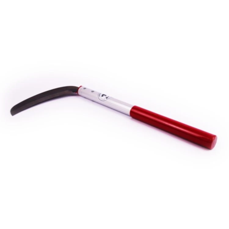 
Energy Saving Heavy Duty aluminum handle rod OEM Hedge weeding long curve blade harvesting Sickle 