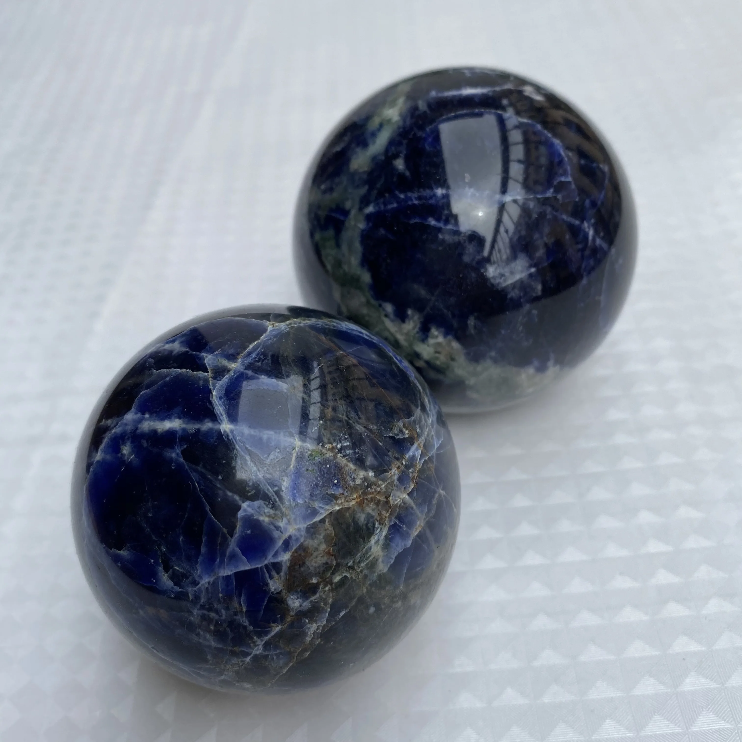 Natural Amethyst Round Single Sodalite Crystal Tower Point  Raw Stone Custom