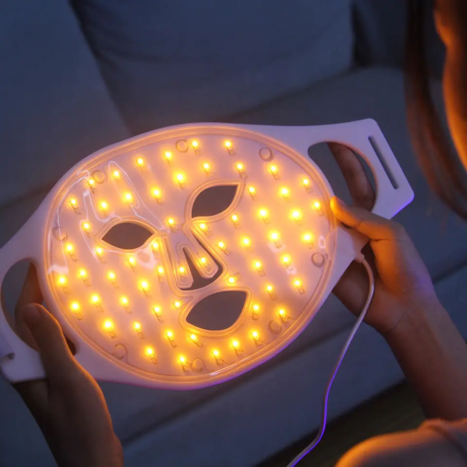 LAMOREVIA LED Facial Mask Photon Skin Rejuvenation Portable Home use PDT Photon Light Facial Mask Facemask LED Face Mask