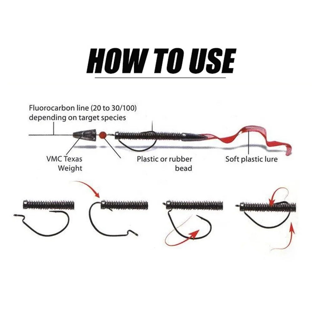 Extra Wide Gap EWG Hook Bait Holder Offset Worm Hook Black Nickel  L41101