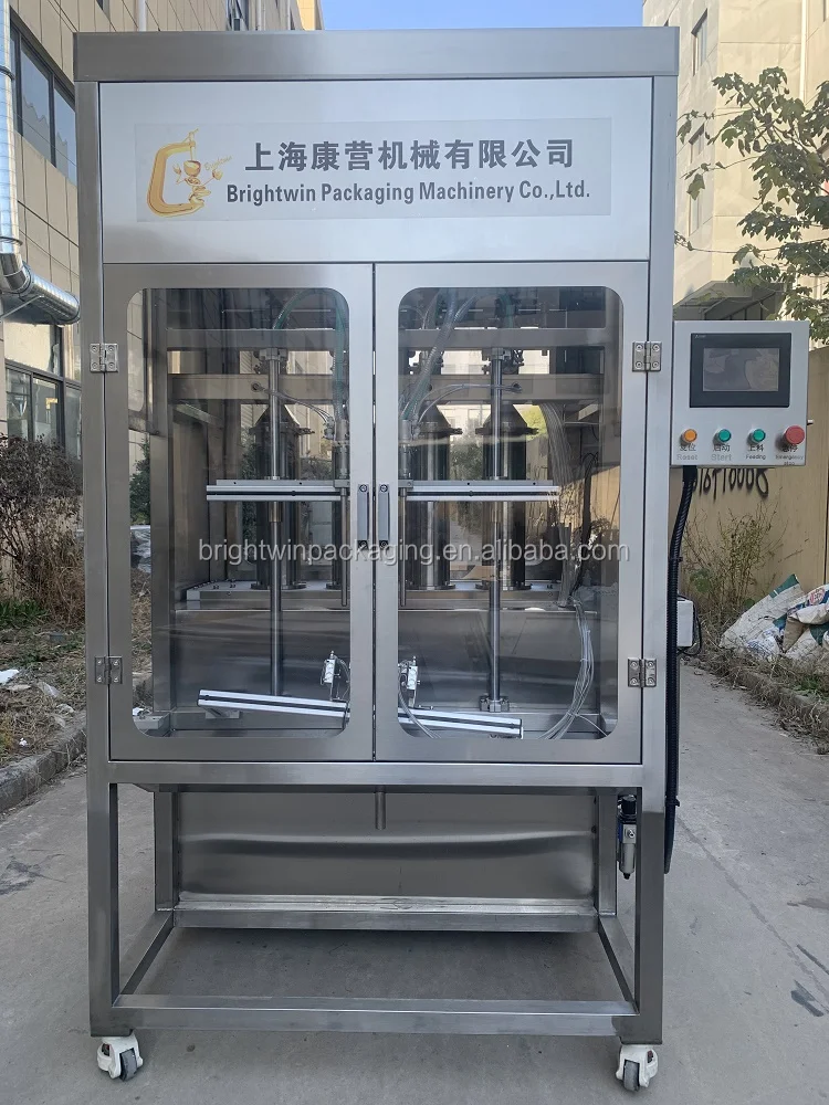  Automatic Servo Motor Lube car oil filling capping labeling Line Auto Engine Oil piston filler