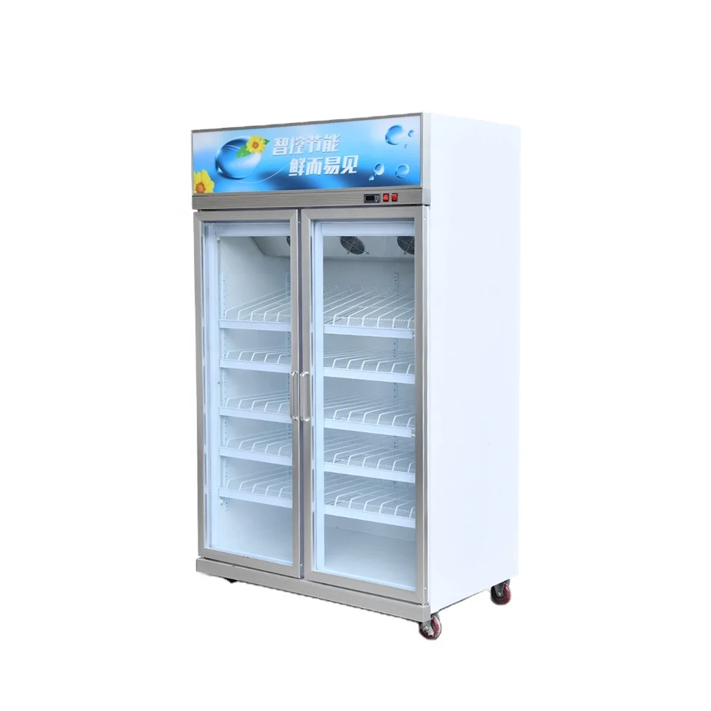 High cost performance air cooling beverage display cabinet upright display freezer