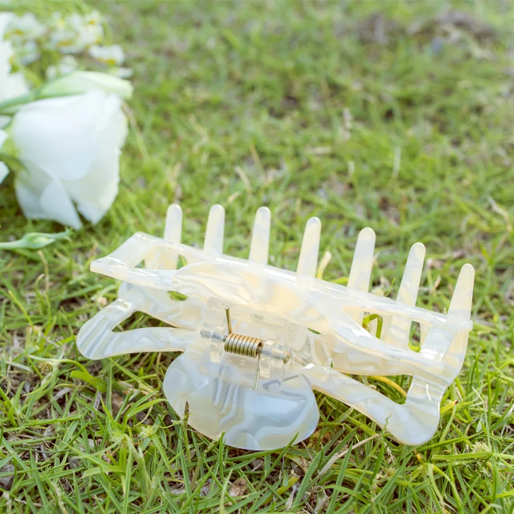 Taimeng Large Claw Clips Cellulose Acetate for Thick Hair Non-slip Cellulose Acetate Hair Claw Clips Hair Accessories