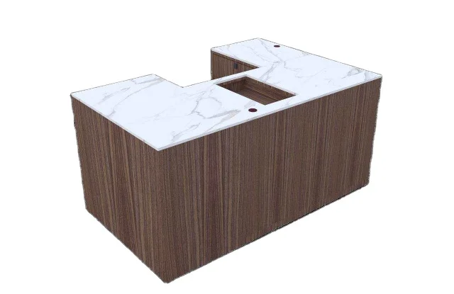 wood and steel Gondola Rack Supermarkets Modern Modern wood gondola