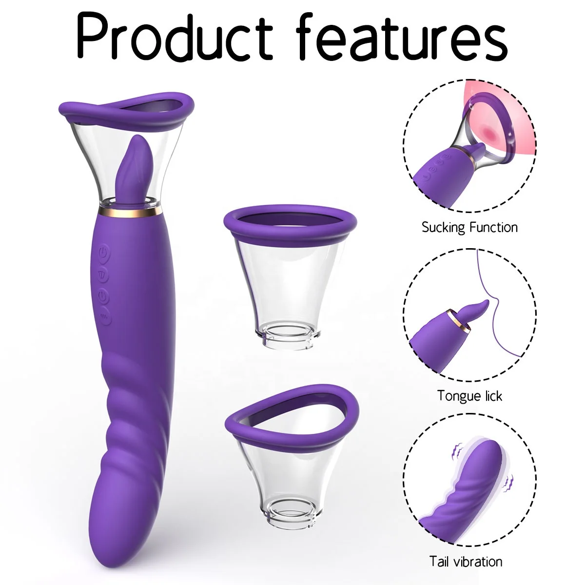 NEW 2023 Clitoral Licking Suction Toy G spot Vibrator Tongue Oral Vibrating Adult Sex Toys for Women Pleasure Dildo Stimulator