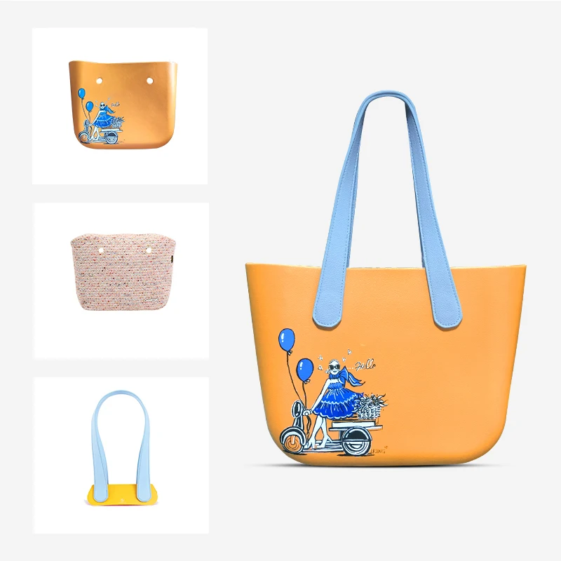 Factory Wholesale EVA Handbags Customize Silicone EVA Beach Bag For Woman Storage Bag For Shopping EVA Cosmetic Bag