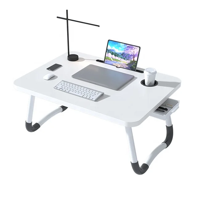 Portable mini foldable laptop study table for bed
