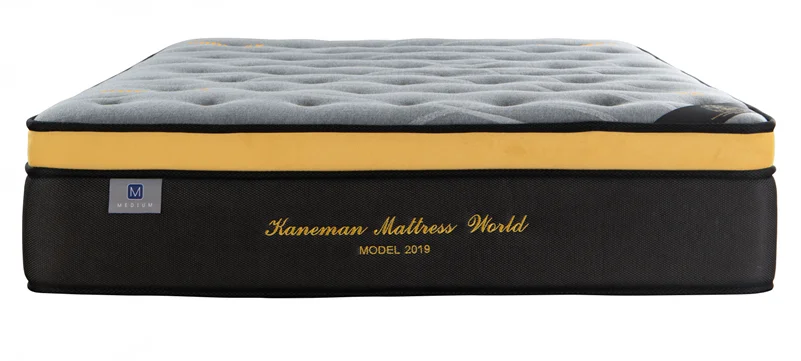 Wholesale Luxury Hotel Mattresses Queen & King Size Pocket Coil Box Spring Fabric Bed Gel Mattress Roll in a Box Cheap Price