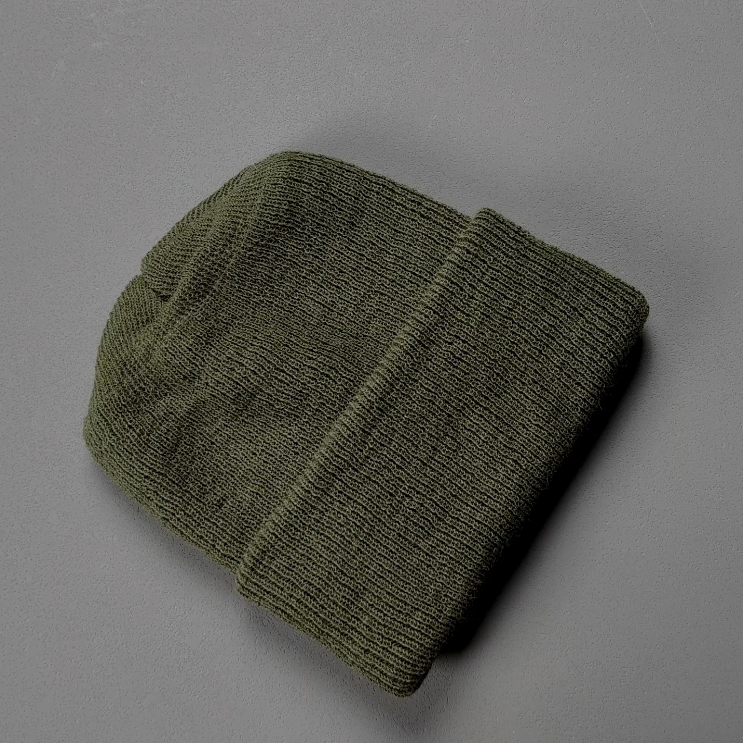 USGI Standard Pure Woolen Hat Roll up Edge Skullcap for Tactical Use Mil Patrol Army Green Wool Watch Cap
