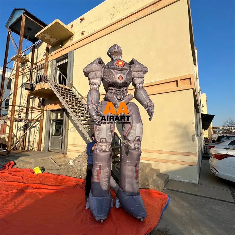 Outside Activity Decorating Inflatable Cartoon Robot Props,customized Inflatable Robot Character Models