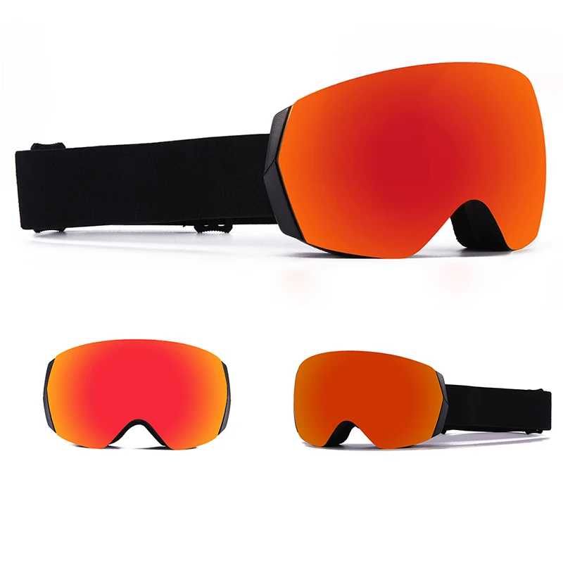 High Impact PC Double Lens Anti-Fog Snow Eyewear OEM Uv400 Snowboard Glasses Sports Eyewear Custom Ski Glasses