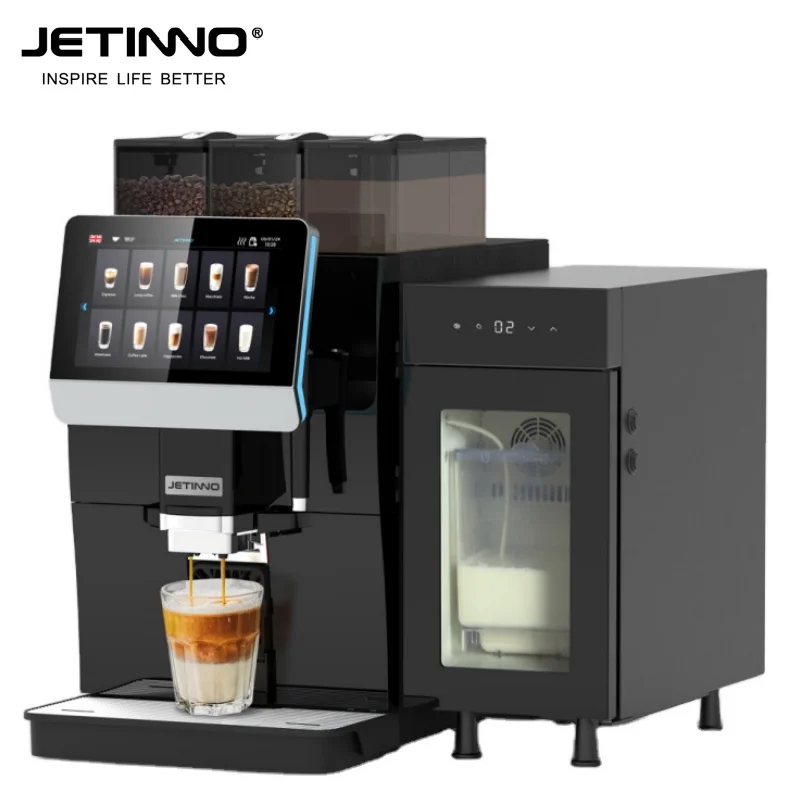 Коммерческая кофемашина Jetinno JL33A полностью автоматическая с системой пены для свежего молока кофемолка двойным насосом