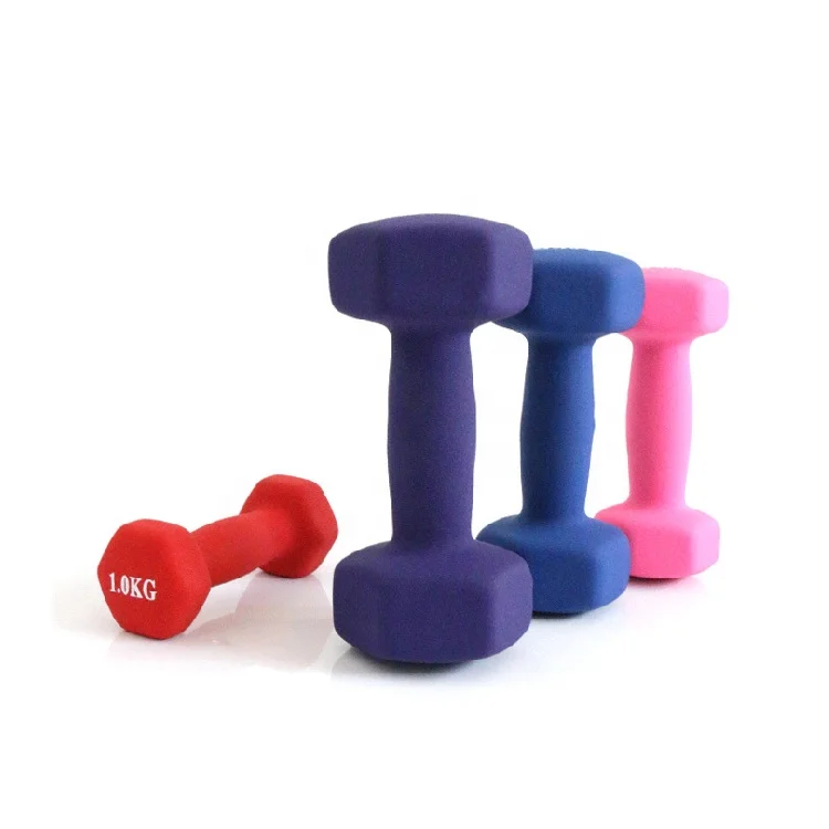 2021 Cheap Hot sale Colorful Hexagon 0.5kg Vinyl Coated Woman pink Dumbbell 1kg 5kg 10kg 10 kg dumbbell set for sale