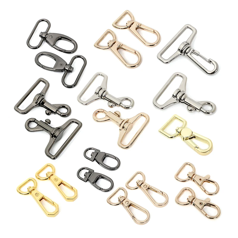 Alloy Dog Hook Clasps Metal Swivel Snap Hook Buckle Hardware Accessories for  Bags Strap Lobster Buckle  bag making accessories