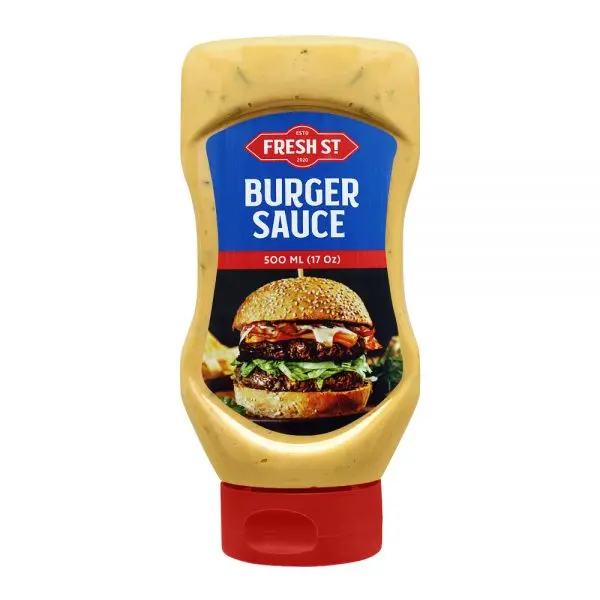 Fresh Street Burger Sauce 500ml Squeeze Bottle Food Seasonings and Condiments Fast Food Sauces