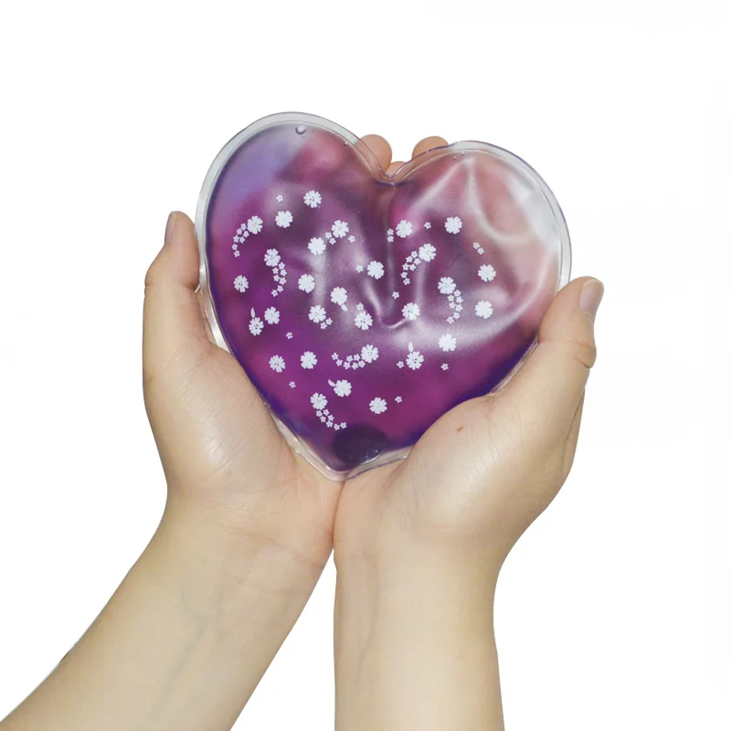 Transparent PVC Produced Portable Reusable Customized Cordiform Automatic Hand Warmer Instant Heat Pack Metal Hand Warmer