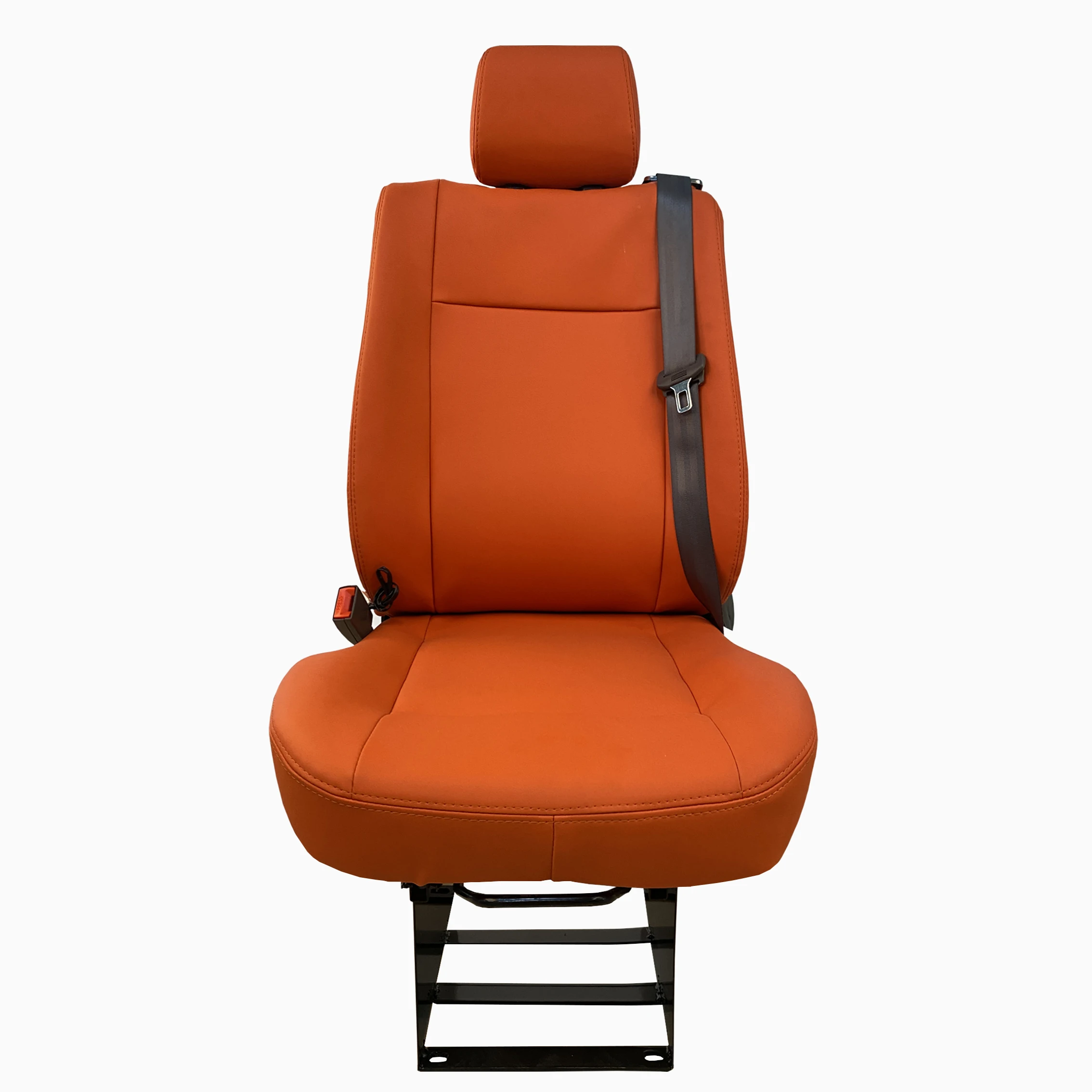 Orange safety Single driver seat with seat belt for bus accessories wide bus seats