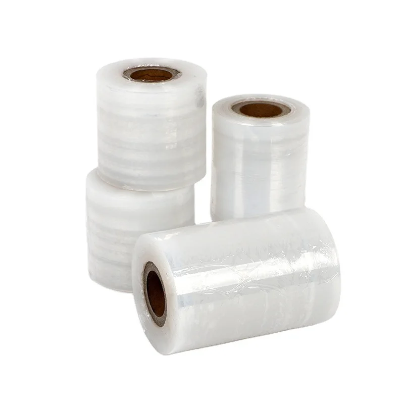 Factory Price Size Custom Mini Wrap Plastic Wrap Airport Luggage Packing Handle Stretch Film