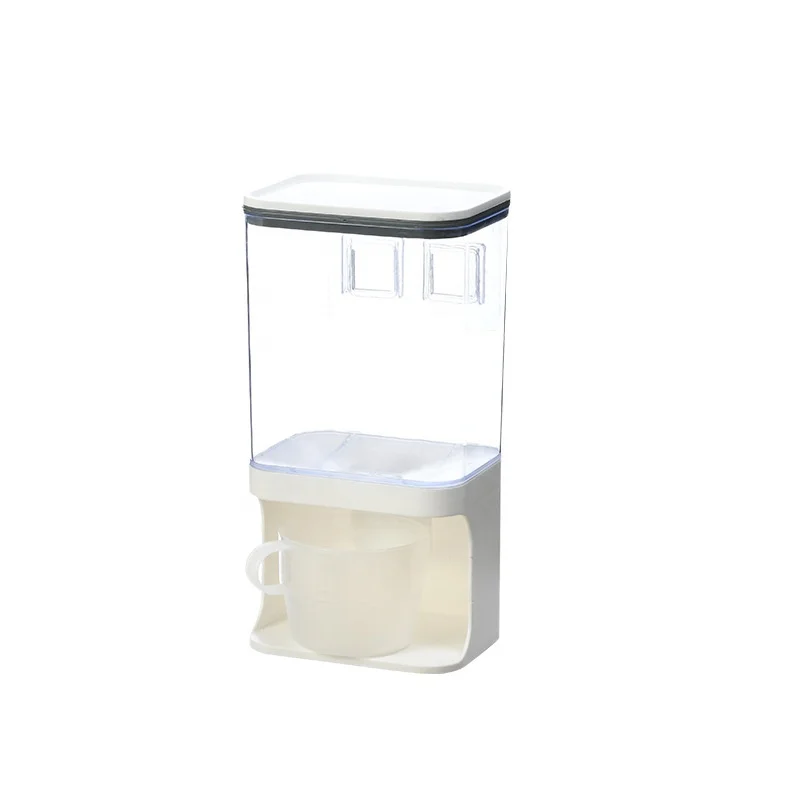 Small Size Plastic Storage Tank Moisture-proof Miscellaneous Grain Container Wall Mounted Cereal Organizer