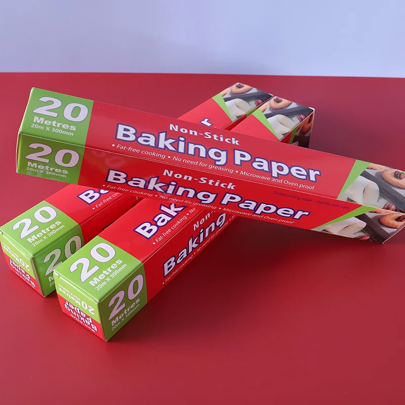 
Disposable Pattern Security Food Wrapping Customized Logo White Baking Parchment Paper Supplier 