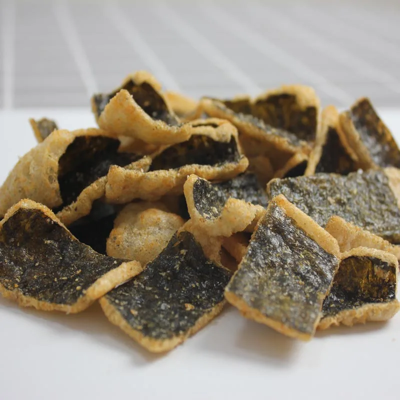 Crispy Seaweed Tempura Crackers Snacks