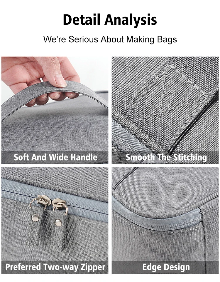 High Class Travel Cosmetic Pouches Toiletry Bag For Men Large Capacity Oxford Cosmetic Beauty Bag