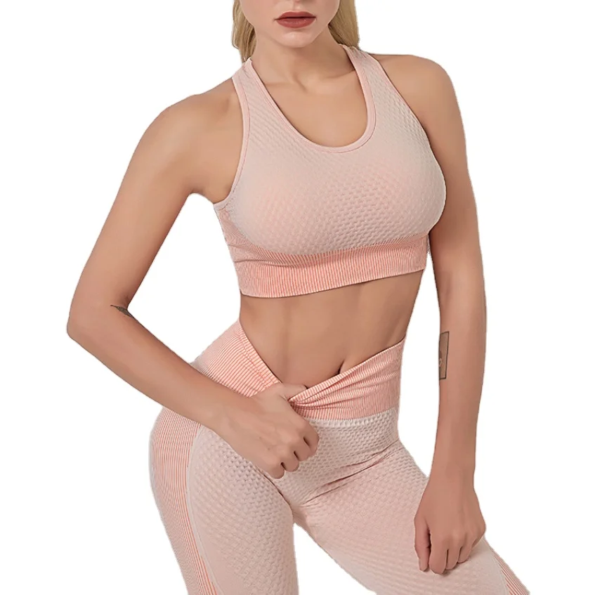 
AOLA Strappy Sports Fit Ribbed Yoga Workout For Activewear Shirt Fashionable Sexy Gym Wear Women Bras 