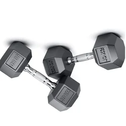 Industry and trade as one Rubber cast iron 50kg barbell dumbbell set dumbles weight lifting dumbbells buy dumbbell