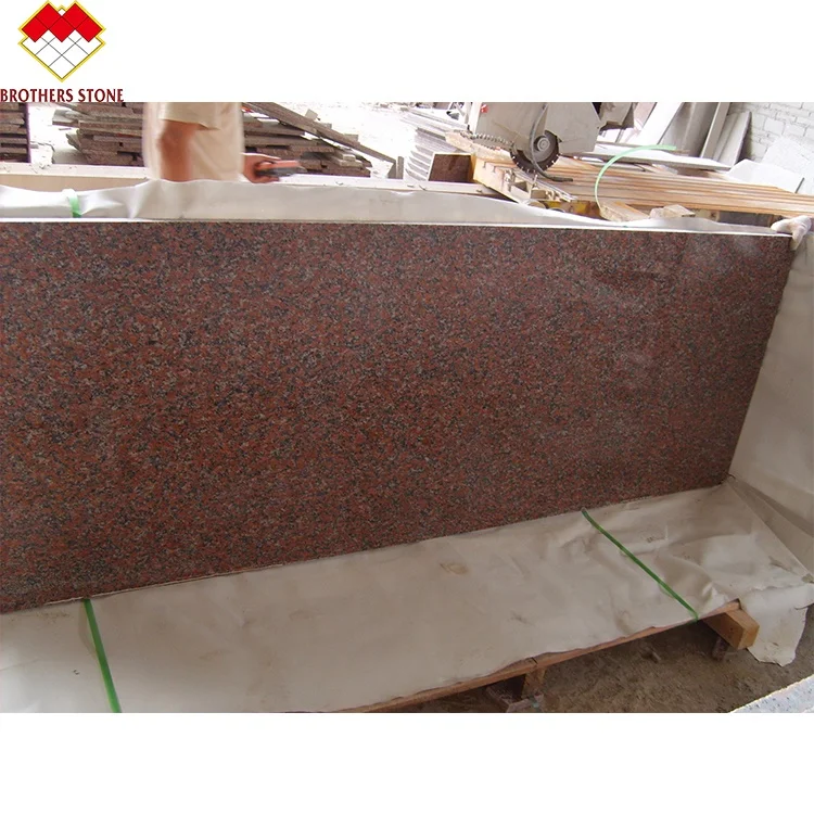 Hot selling China Cheap Red Color Granite Floor Tiles Polished Leaf G652 Granite Stone Maple Red Granite