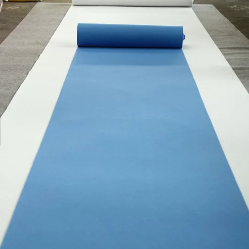 
Needle punched disposable wedding event nonwoven exhibition plain carpet tapis 