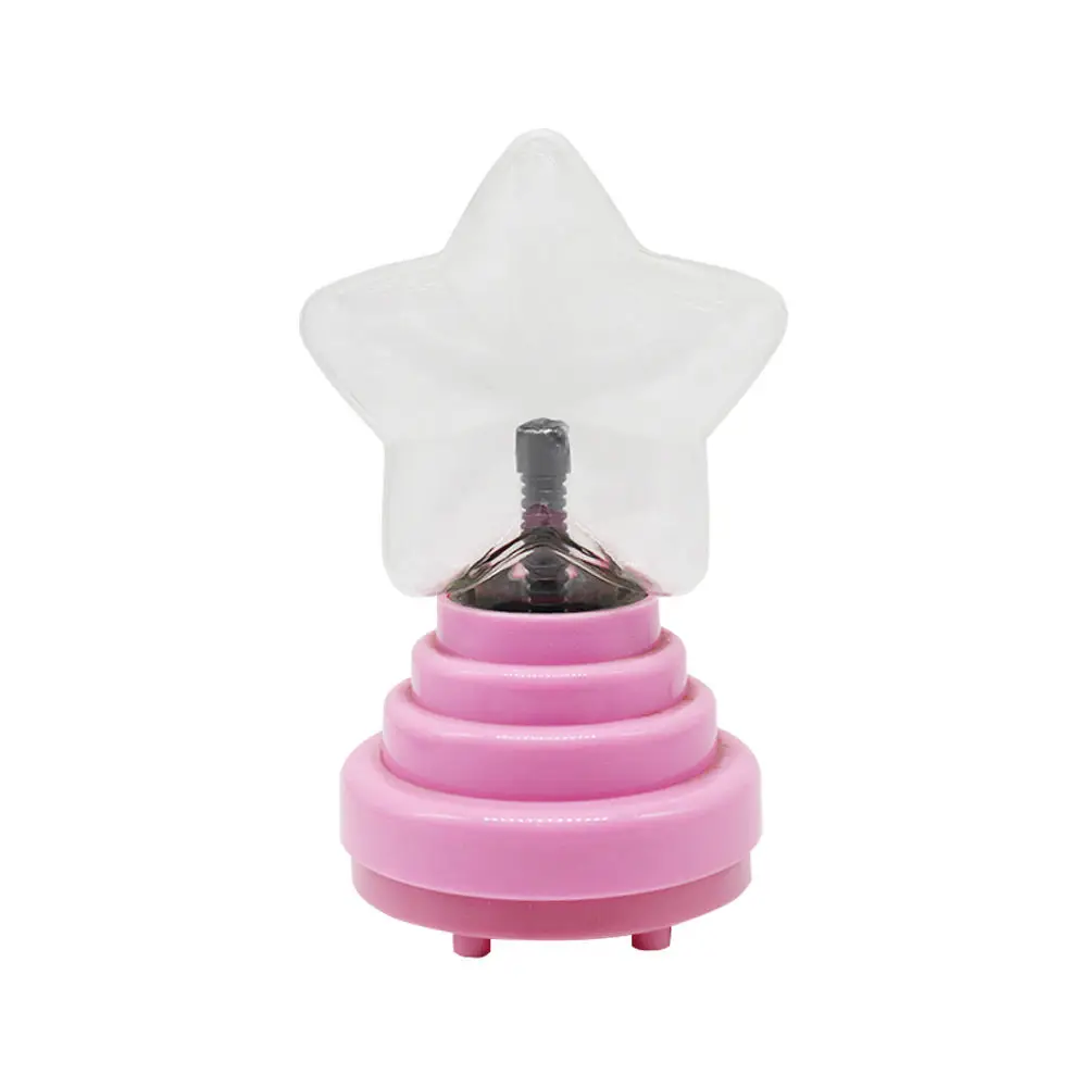 Multipurpose Table Decoration Usb Mini Star Shape Glass Magic Lamp Plasma Ball Light for Christmas Gift