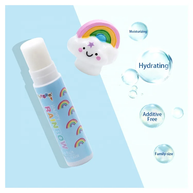 Увлажняющий детский бальзам для губ в форме розовой овцы