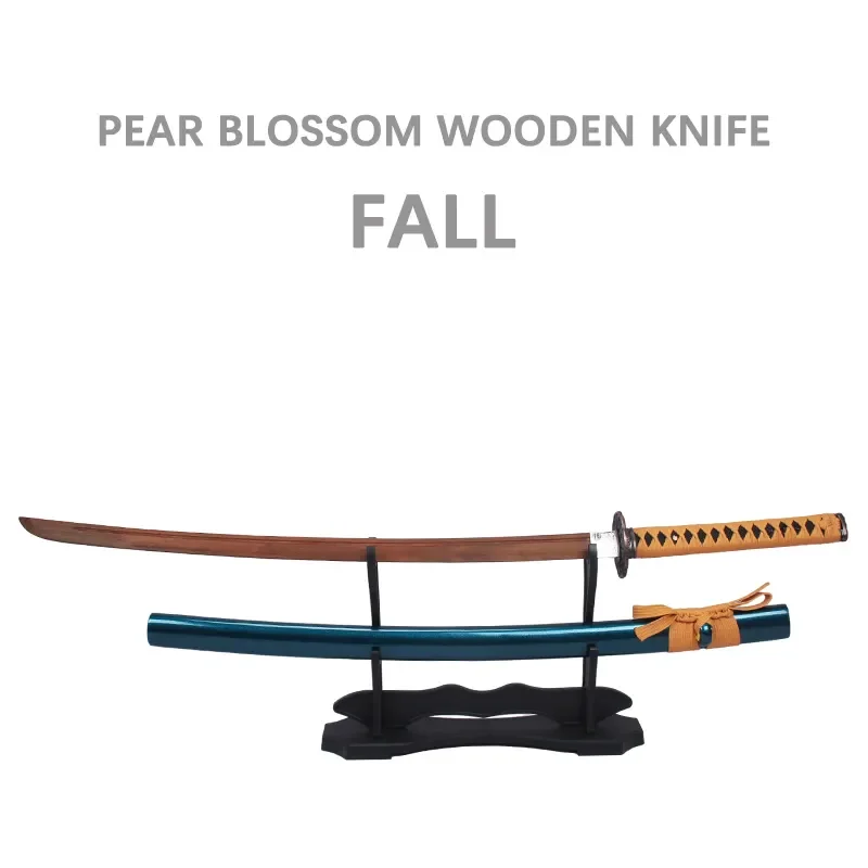 Factory Wholesale Kidults Anime Weapon Lapacho Samurai Rosewood Sword-Fall Training Toy Katana Swords for Cosplay Playing Boys