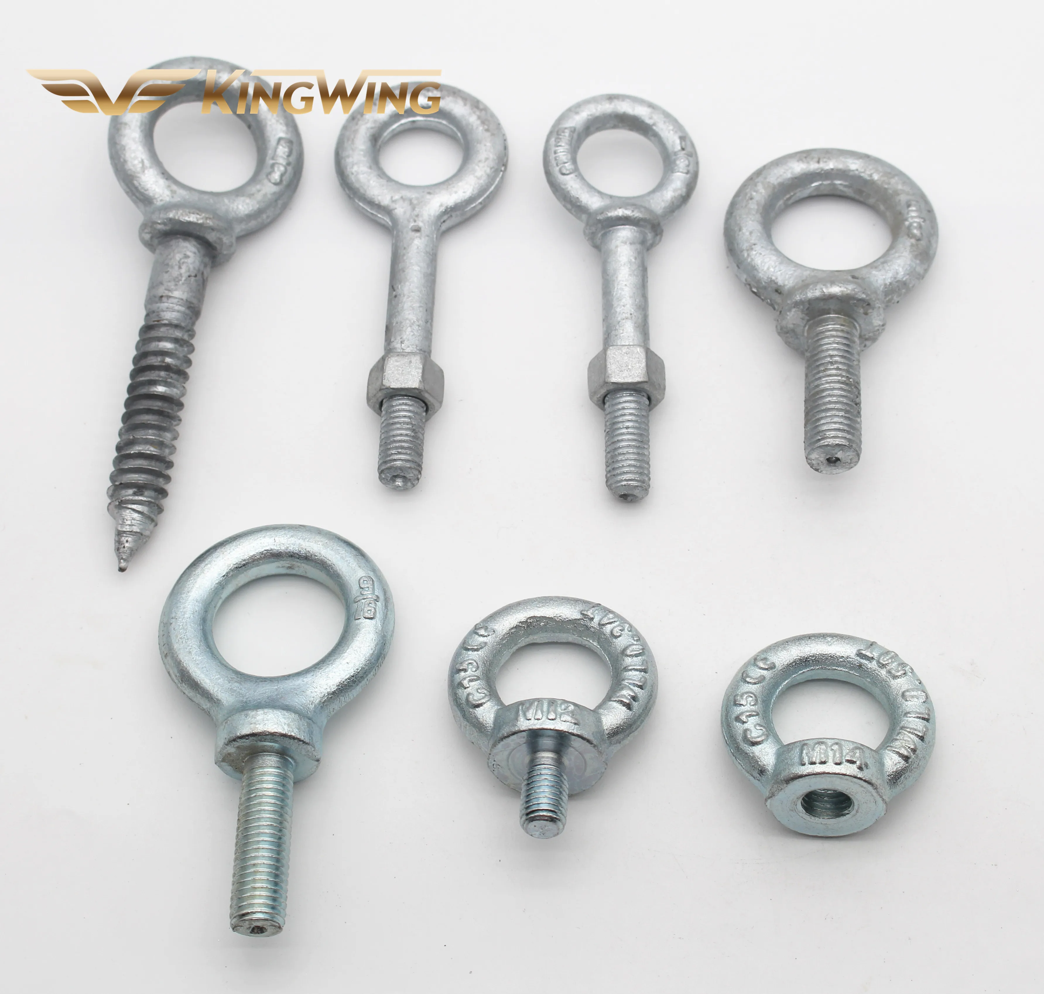 G279 Eyebolt американского типа горячеоцинкованный HDG углеродистая сталь плечевой глаз полностью Резьбовая гайка